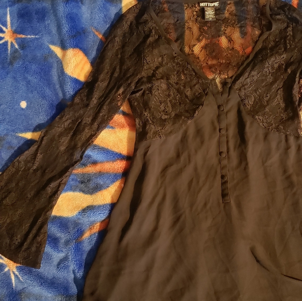 Black lace dress